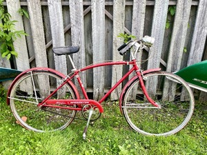 lot 116 image: Vintage SCHWINN SPEEDSTER Boys  Mens Bicycle - Red