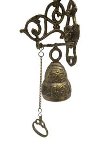 lot 394 image: Solid Brass Ornate Bell 