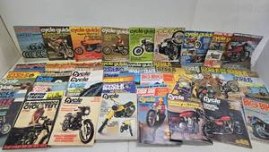 lot 373 image: Large Lot of Vintage Motorcycle Magazines