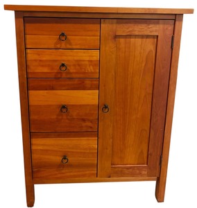 lot 15 image: Room & Board Beautiful Wooden Dressing  Amour Including 3 Drawers and 1 Cabinet