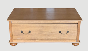 lot 43 image: Double Sided Single Drawer Coffee Table