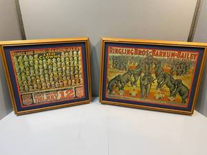lot 4 image: Ringling Bros. Framed Photos (2)