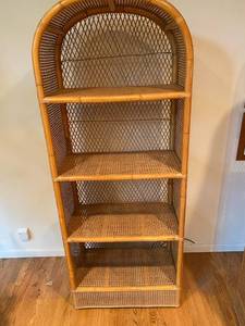 lot 13 image: Antique Rattan Bookcases