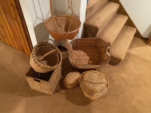 lot 163 image: Philippine Handmade (and others) Basket Grouping