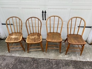 lot 181 image: Hoop back Chairs (4)
