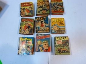 lot 182 image: 1940s Childrens Cartoon Mini Books including Captain Midnight, Range Busters, Andy Panda, Red Ryder, Nancy, Popeye, Flash Gordon and Tarzan