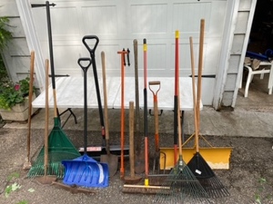 lot 204 image: Outdoor Tools - ShovelsRakes and More