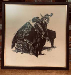lot 99 image: Instumental Trio Print by R.O. Hodgell
