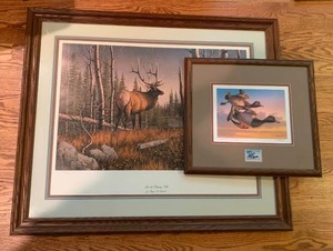 lot 112 image: Framed Wildlife Art by Gary D. Sorrels and G. Alexander