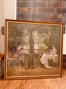 lot 120 image: Framed Print of Romantic 19th Century Artwork