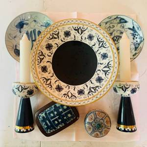 lot 193 image: Variety of Blue and White Pottery and Painted Items