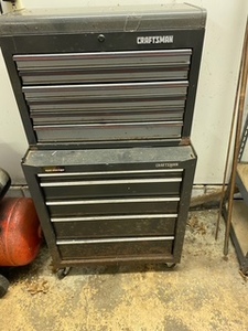 lot 247 image: Craftsman 9 drawer Toolbox on Casters