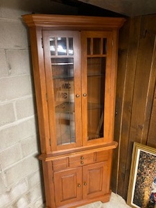 lot 157 image: Walker Smith Corner Cabinet with Lighting