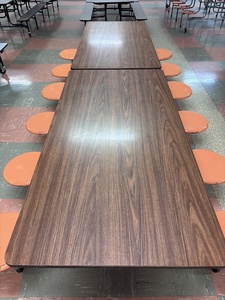 (4) 10' Long 12 Seating Low Fold Up Tables