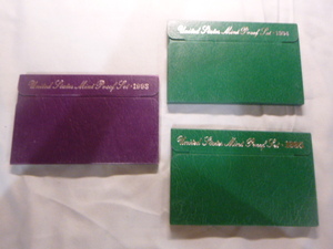 lot 12 image: 1993, 1994 and 1995 U.S. Mint Proof Sets