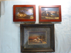 lot 40 image: 3 Framed Terry Redlin Prints