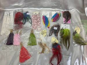 lot 50 image: Assorted Feather Earrings Collection