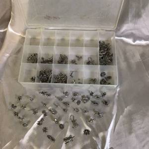lot 70 image: Collection of Pewter Miniature Figurines in Storage Box