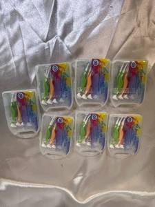 lot 80 image: Set of 7 Mini Brush Packs with Toothbrushes Included