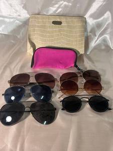 lot 87 image: Collection of 7 Assorted Sunglasses with Cases