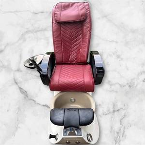 Used Pedicure Spa Chair with Foot Basin and Massage Function