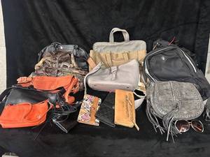 lot 119 image: Collection of Assorted Handbags, Wallets, and Purses