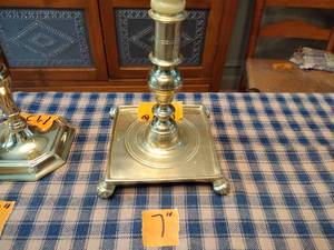 lot 143 image: Baldwin Brass Candlestick holders 7, 8 & 9.5