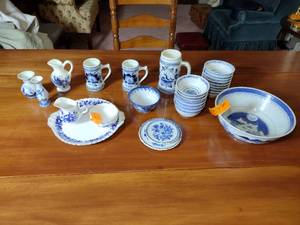 lot 159 image: Delft, Royal Albert China and Chinese bowls and MIJ Pitcher