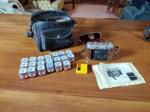 lot 196 image: KODAK Retina IIIC  35mm folding rangefinder camera in a case