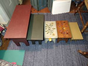 lot 156 image: 5 Nesting benches