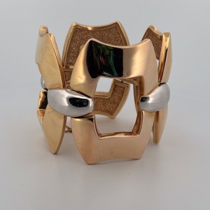 4-Link 14K Gold Bracelet.  About 8” long x 2 ¼” tall.  Approximately  36 grams. Marked Italy