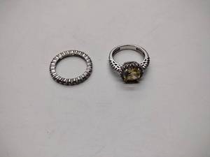 lot 259 image: 2 .925sterling silver rings