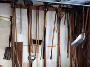lot 216 image: Yard landscape and gardening tools, as pictured