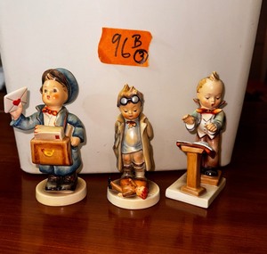 lot 96B image: Hummel Figurines made in Germany Postman 119 TMK-2 Doctor 127 TMK-2 Band Leader 129 TMK-2