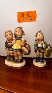 lot 96C image: Hummel Figurines made in Germany To Market 490 TMK-2  Village Boy 51 20 TMK-4