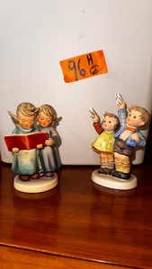 lot 96H image: Hummel Figurines made in Germany Angel Duet 261 TMK-4 Auf Wiedersehen TMK-3