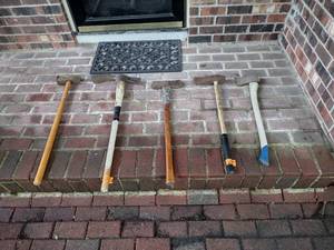 lot 215 image: 5 vintage axes & pic axes