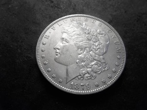 lot 1 image: 1879 Morgan Silver Dollar