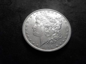 lot 14 image: 1896 Morgan Silver Dollar