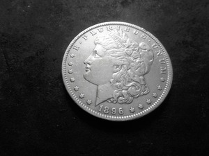 1896 O Morgan Silver Dollar