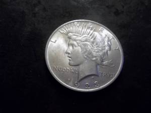 lot 25 image: 1923 Peace Silver Dollar