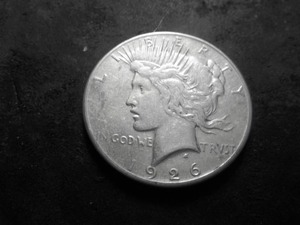 lot 33 image: 1926 S Peace Silver Dollar