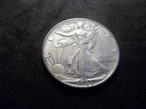 lot 42 image: 1943 Walking LIberty Half Dollar