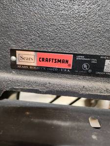 Sears Craftsman 6-1/8" Jointer Planer Model 113.206931