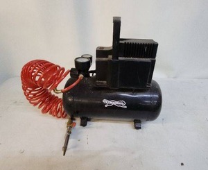 lot 36 image: Portable Air Compressor with Hose and Pressure Gauge