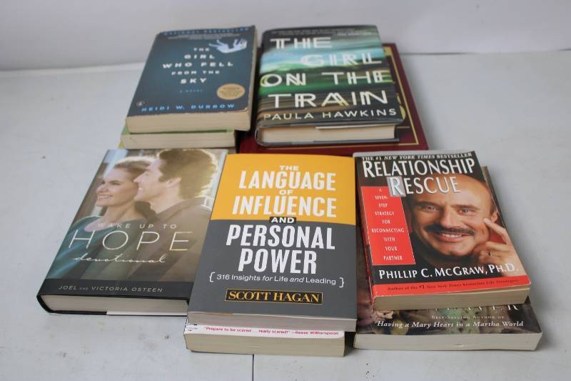 lot 178 image: Collection of 9 Assorted Books - Novels and Self-Help