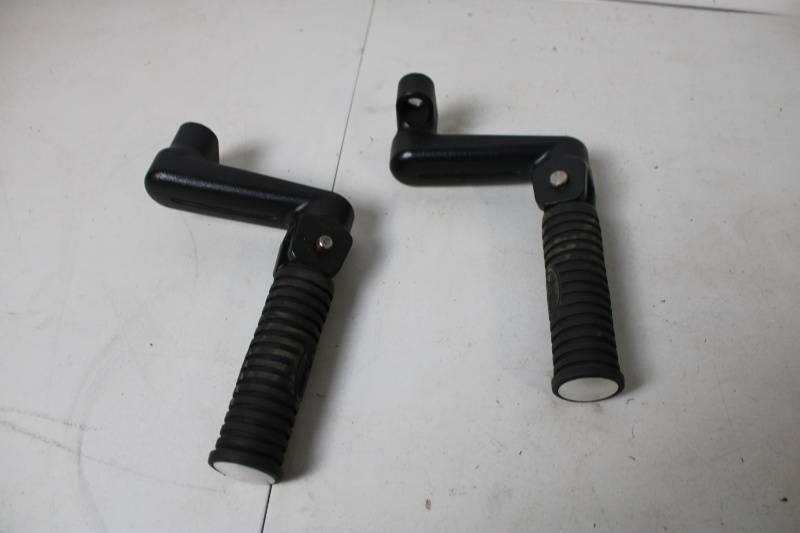 lot 209 image: Pair of Black Motorcycle Foot Pegs with Grip