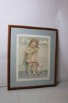 Framed Vintage Artwork "Doll Play" by Bessie Pease Gutmann
