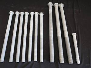 lot 28 image: NEW THREADED LONG HEX BOLTS,
