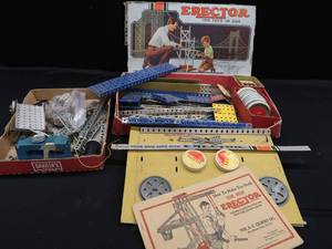 lot 49 image: ERECTOR SET WITH XTRA PIECES